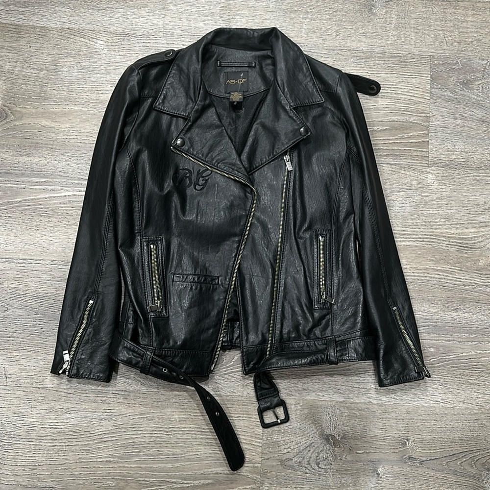 *NEVER WORN* 100% Monogrammed Leather Jacket